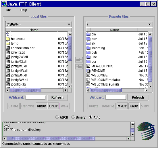 JFTP Screenshot